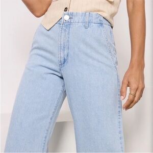 KUT from the Kloth Meg Mid Rise Fab Ab Wide Leg Denim Jeans In Light
Wash Sz 8